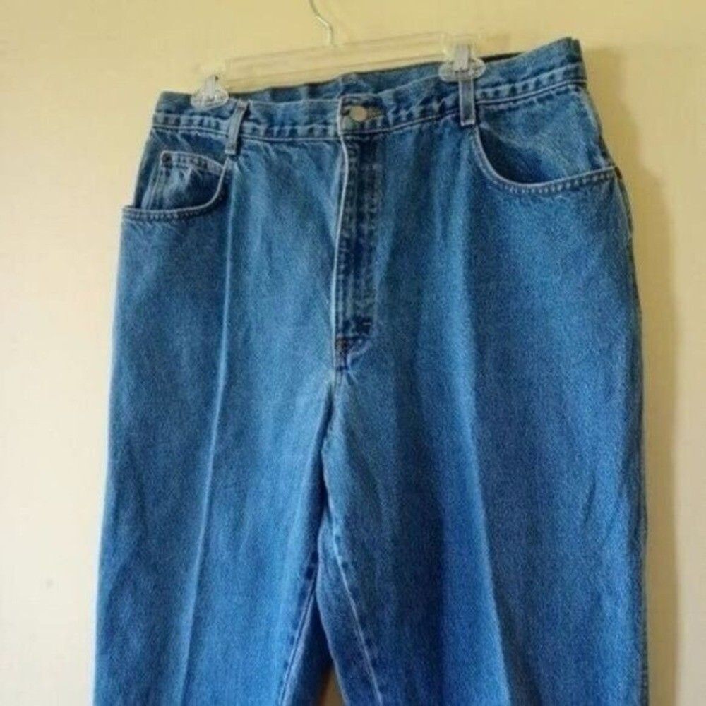 Mom Jeans 80s Vtg Gitano Sz 16 Tall High Waist Ribcage 13" Rise Relaxed Tapered - Picture 5 of 5